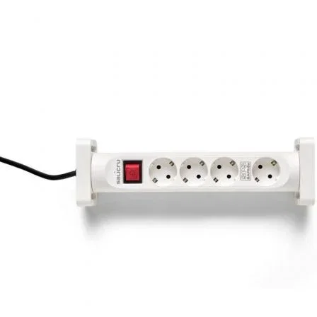 Salicru SPS SAFE 4S Regleta Protectora de 4 Tomas Schuko Blanca